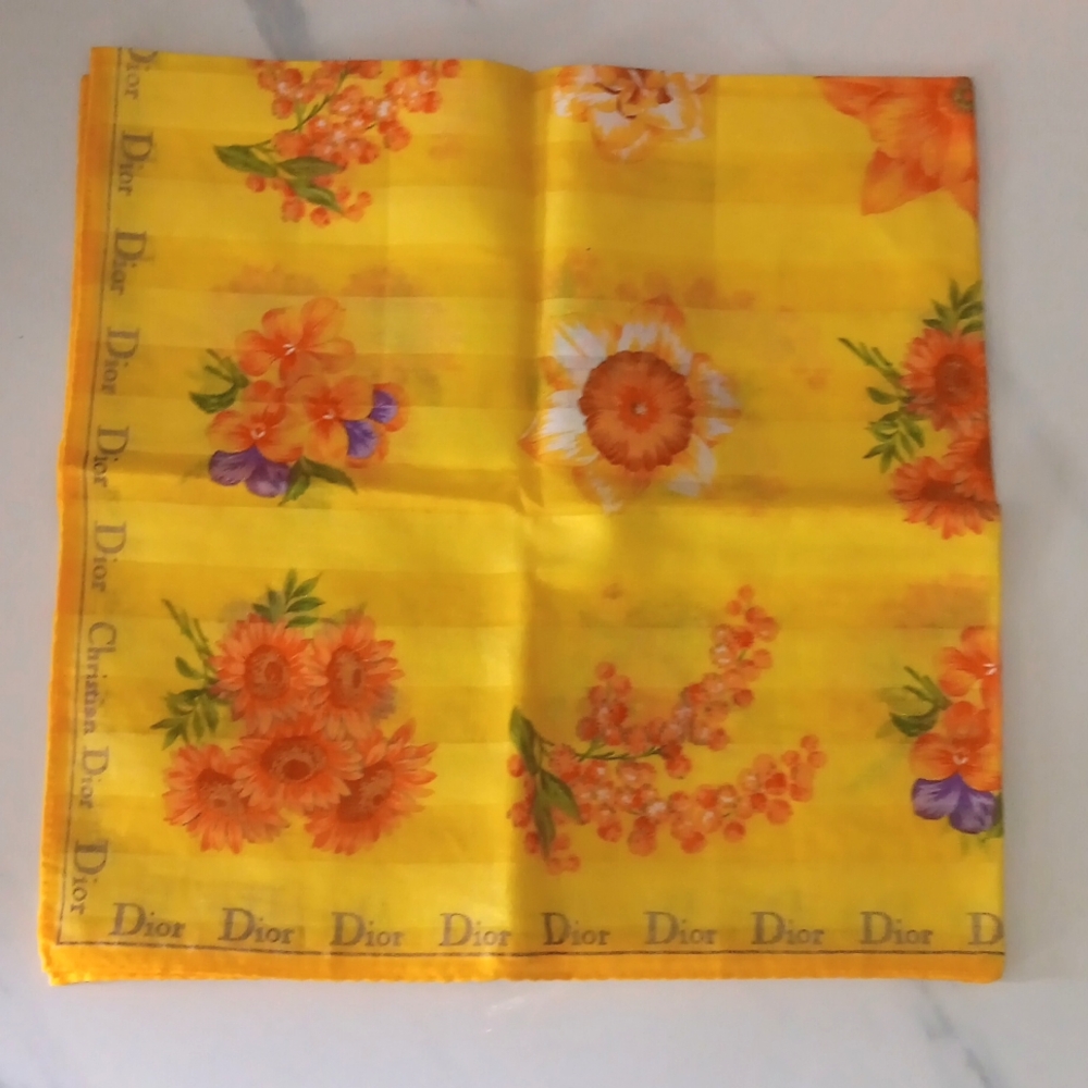 Christian Dior handkerchief authentic